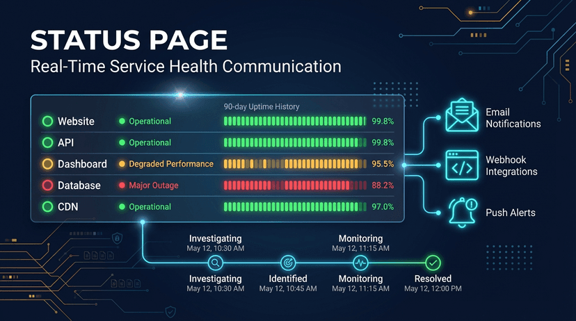 Status Pages: Real-Time Service Health Communication for Your Users