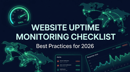 Website Uptime Monitoring Checklist for 2026: 15 Best Practices to Prevent Downtime
