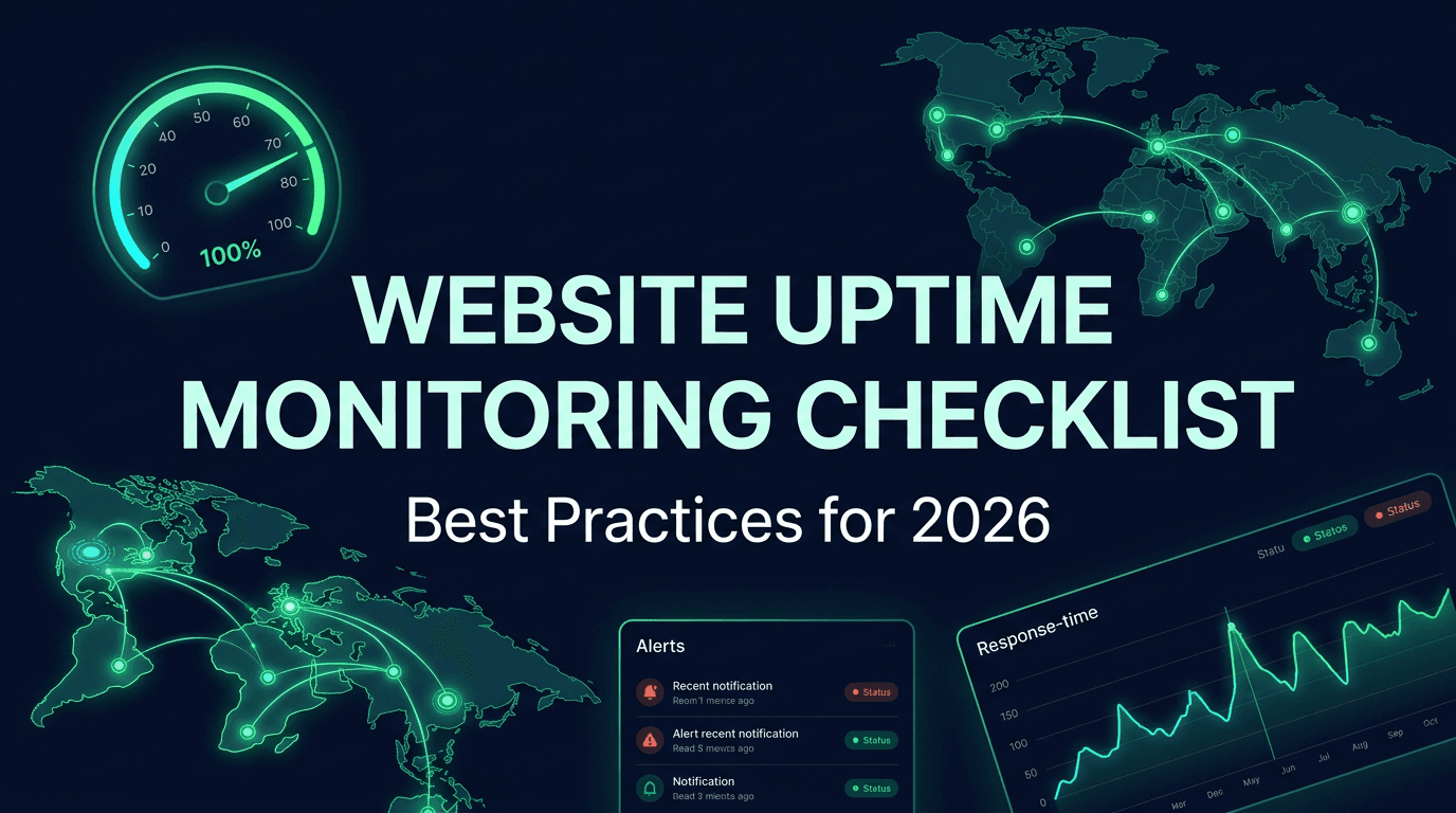 Website Uptime Monitoring Checklist for 2026: 15 Best Practices to Prevent Downtime