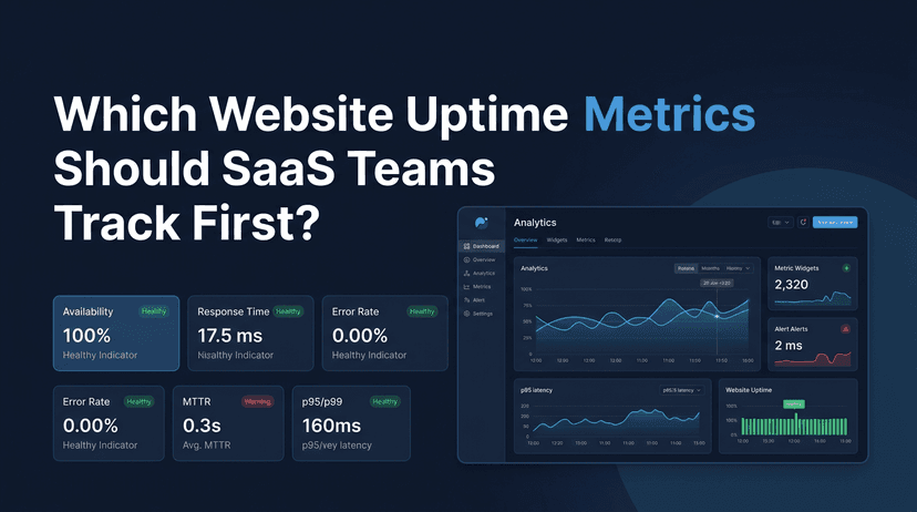 Which Website Uptime Metrics Should SaaS Teams Track First?