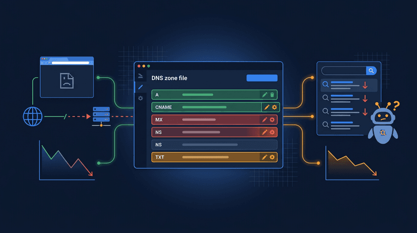 كيف يمكن أن تؤثر تغييرات DNS الخاصة بالمجال على توفر موقع الويب وتحسين محركات البحث؟