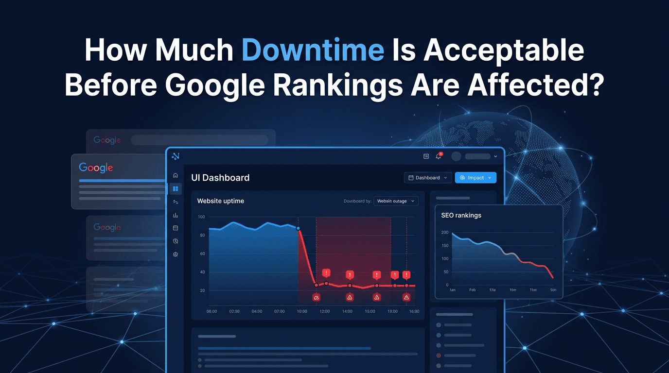 ما مقدار وقت التوقف المقبول قبل أن تتأثر تصنيفات Google؟