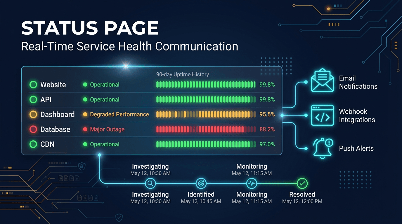Status Pages: Real-Time Service Health Communication for Your Users