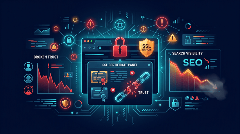 ما هي أخطاء شهادة SSL التي تؤدي إلى كسر ثقة المستخدم وإمكانية رؤية البحث؟